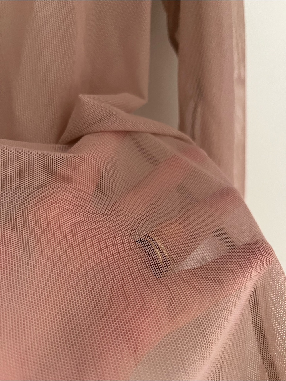 Universal Standard Long Sleeve Sheer Blush Top - Picture 2 of 4